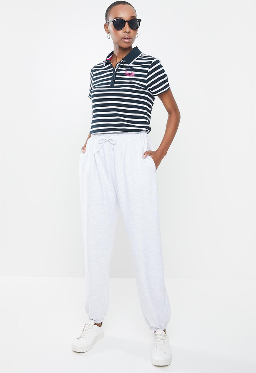 Aca Joe - Aca joe stripe golfer - navy & white