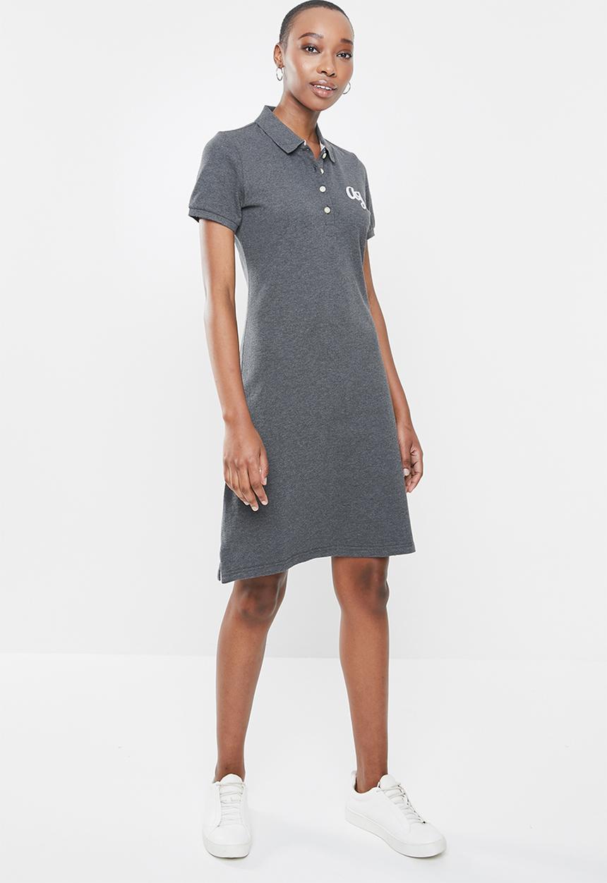 Aca Joe - Aca joe big logo golf dress - charcoal