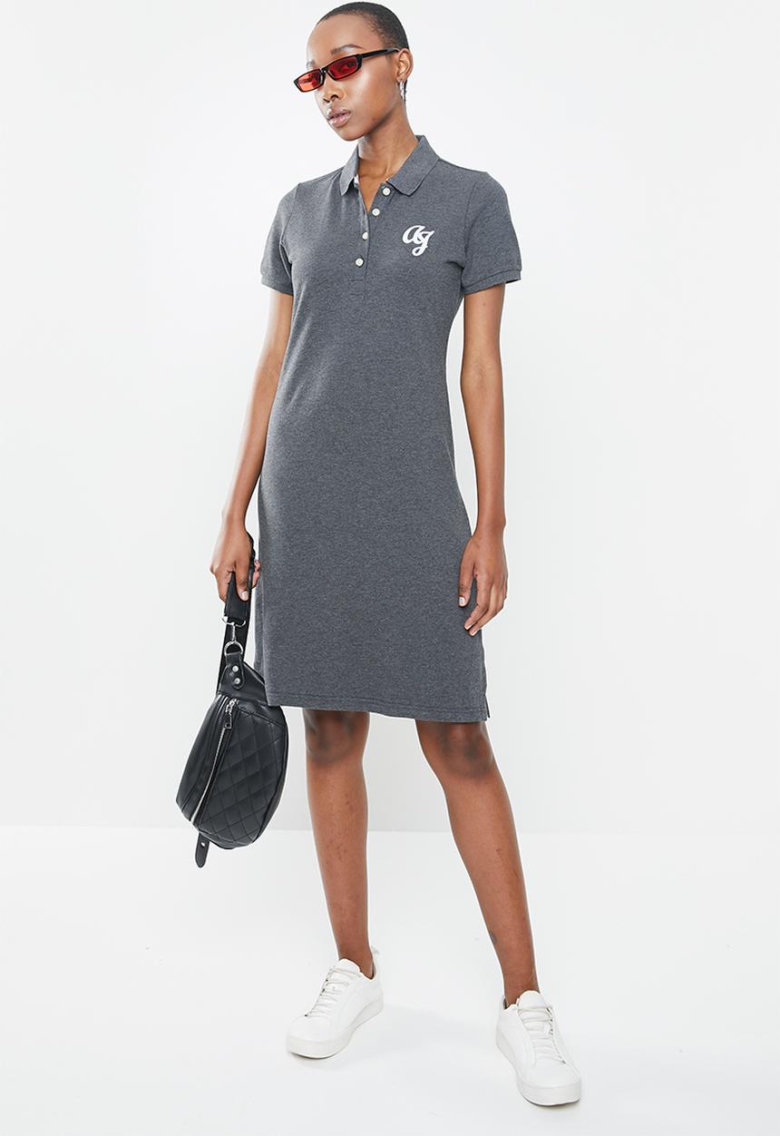Aca Joe - Aca joe big logo golf dress - charcoal