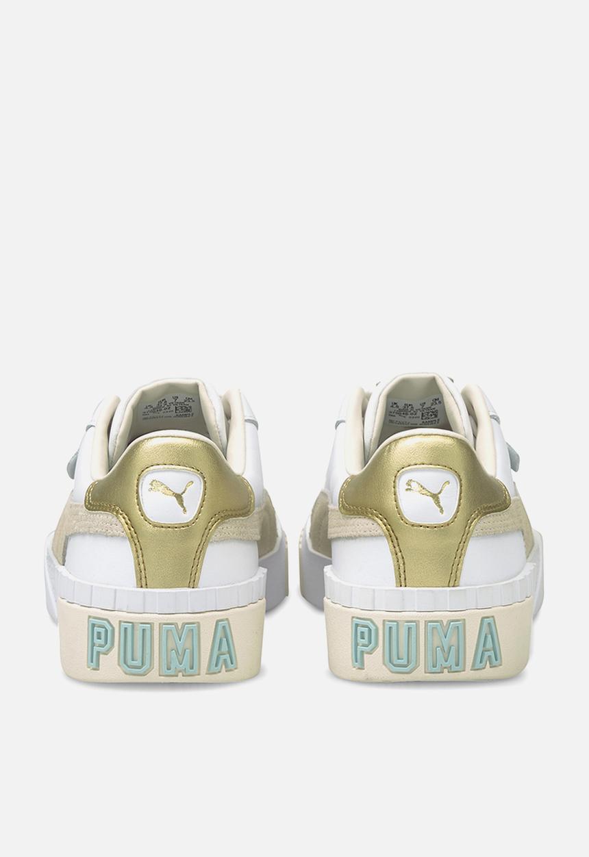PUMA - Cali soft glow wn's - puma white-eggnog-blue glow-puma team gold
