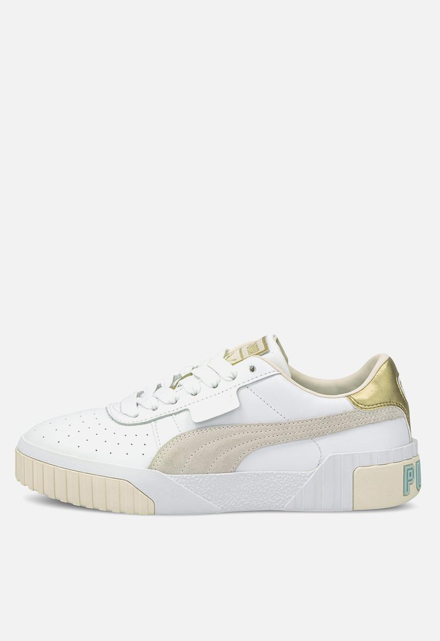 PUMA - Cali soft glow wn's - puma white-eggnog-blue glow-puma team gold