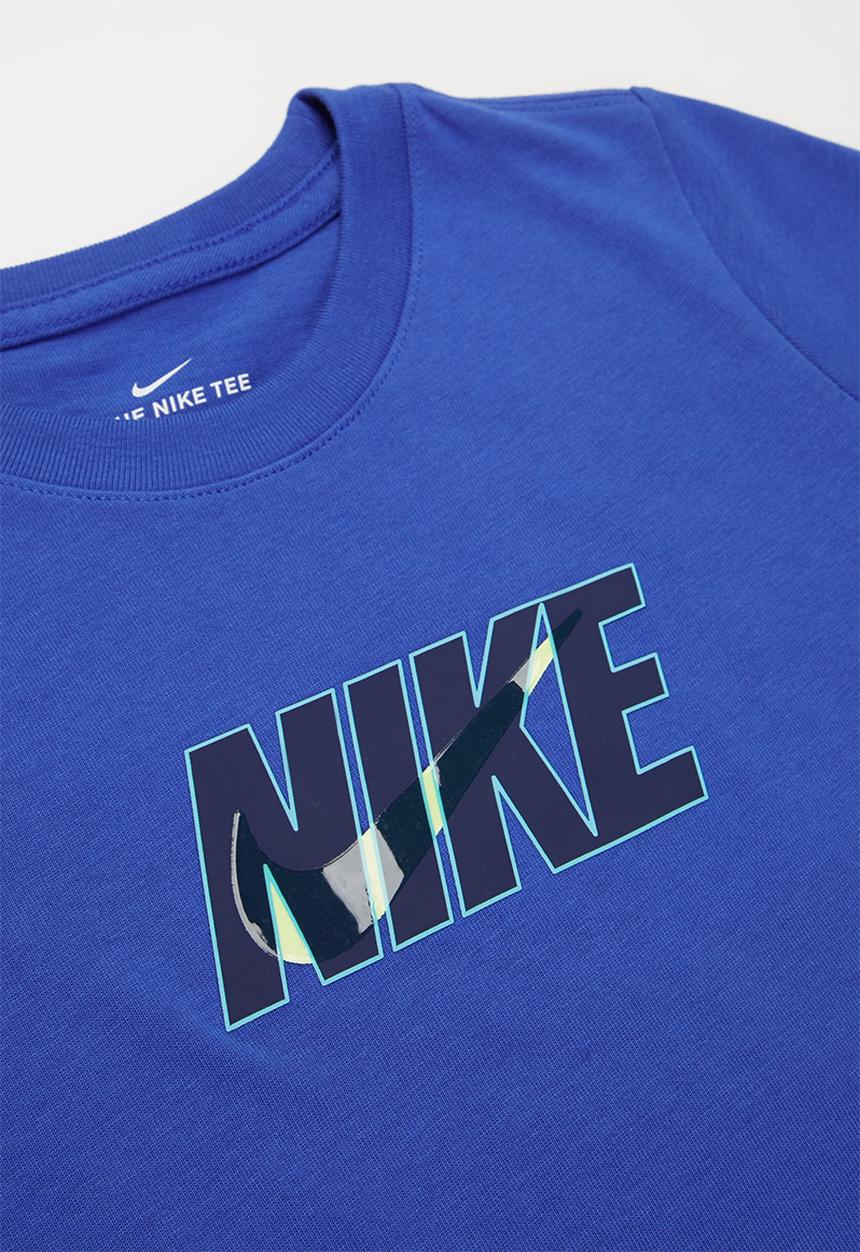 Nike - B nsw tee nike swoosh glow - blue