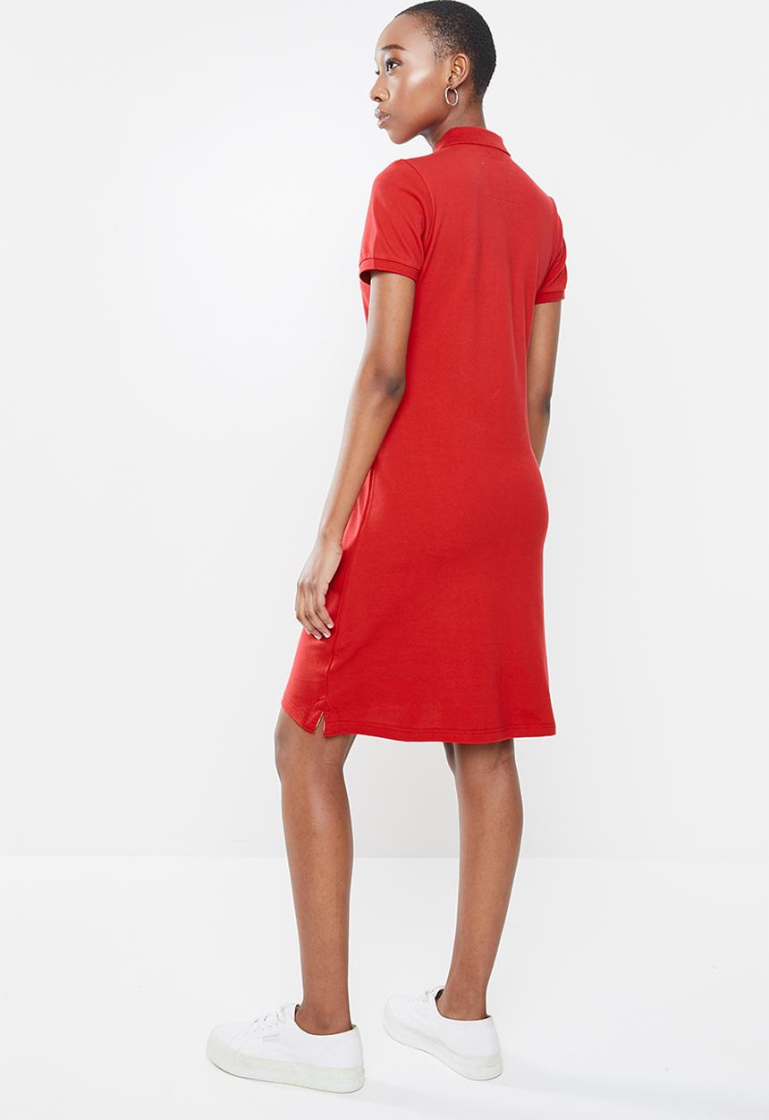 Aca Joe - Aca joe big logo golf dress - red