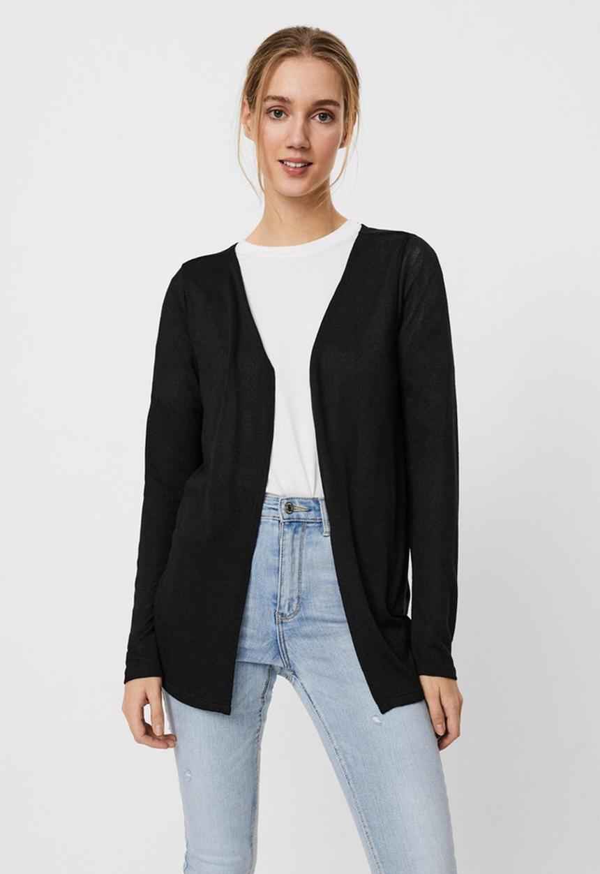 Vero Moda - Brianna long sleeve cardigan - black