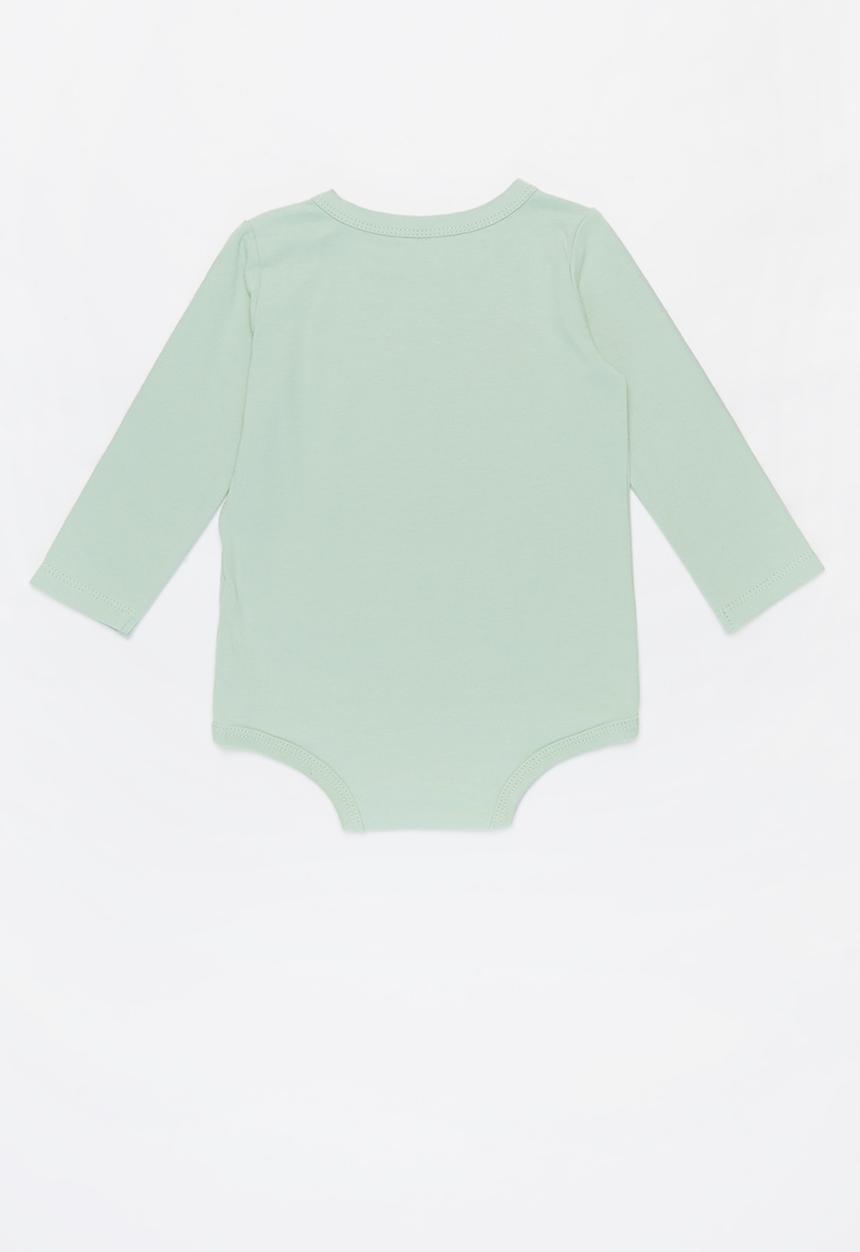 Cotton On - 3 Pack long sleeve bubbysuit - grey & green 