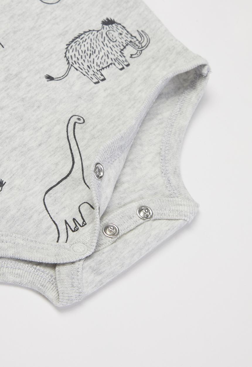 Cotton On - 3 Pack long sleeve bubbysuit - grey & green 