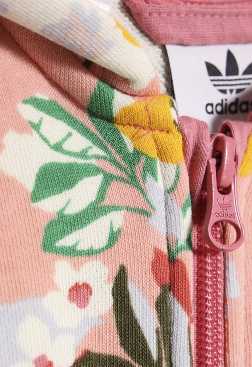 adidas Originals - Full zip hoodie set - trace pink