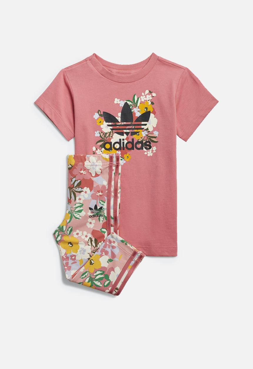 adidas Originals - Tee dress set - hazy rose/multi/black