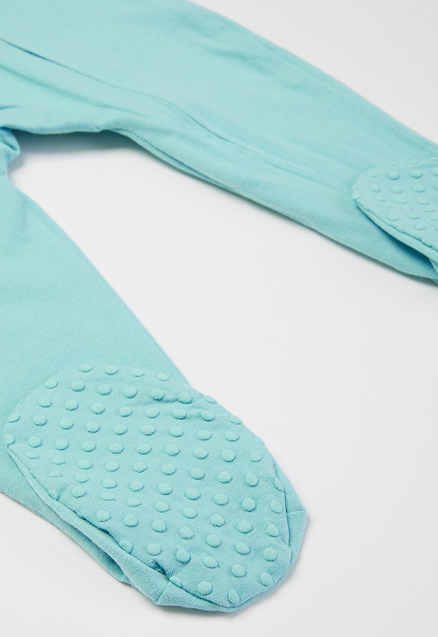 Cotton On - 3 Pack long sleeve zip romper - blue 