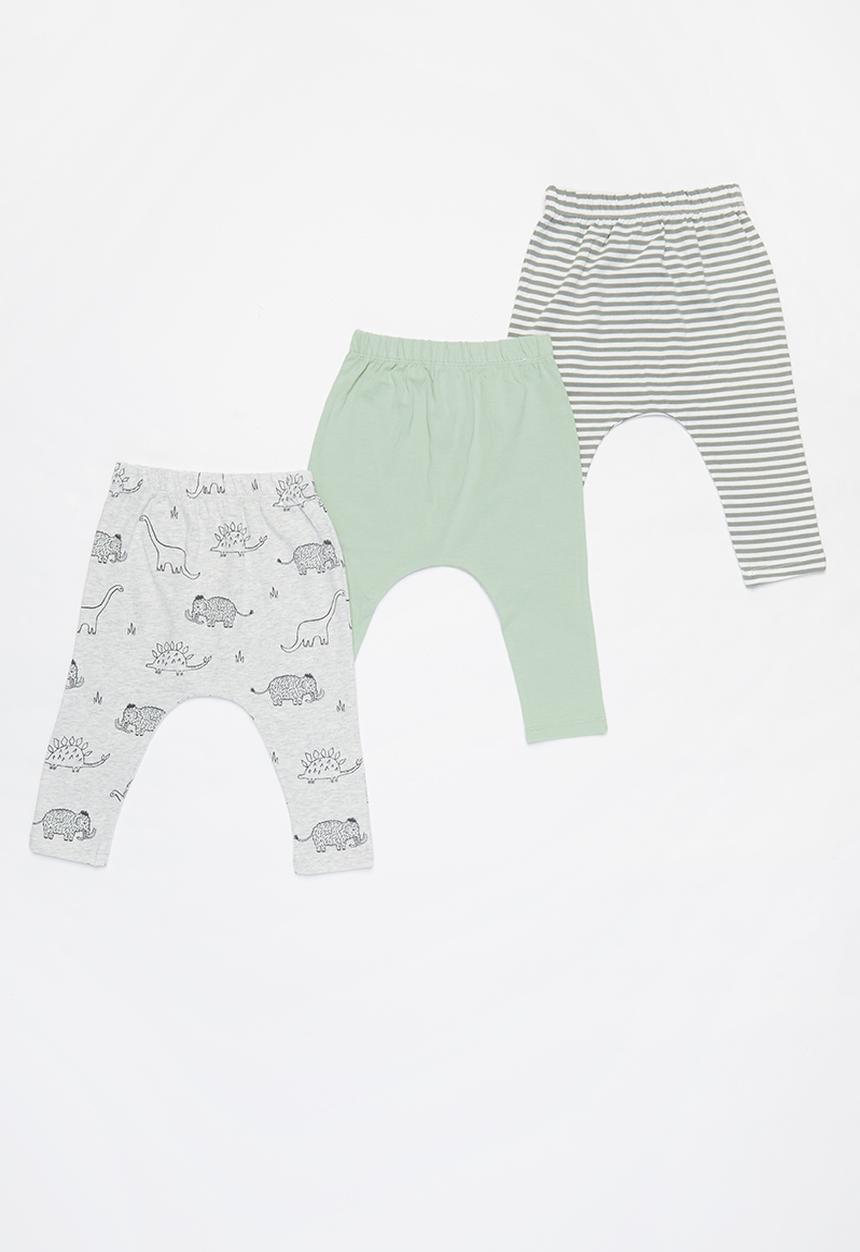 Cotton On - 3 Pack leggings - grey & green 
