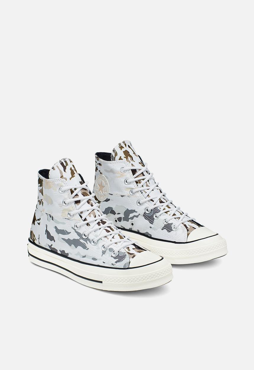 Converse - Chuck 70 blocked camo hoop hunter m hi - white/carbon grey