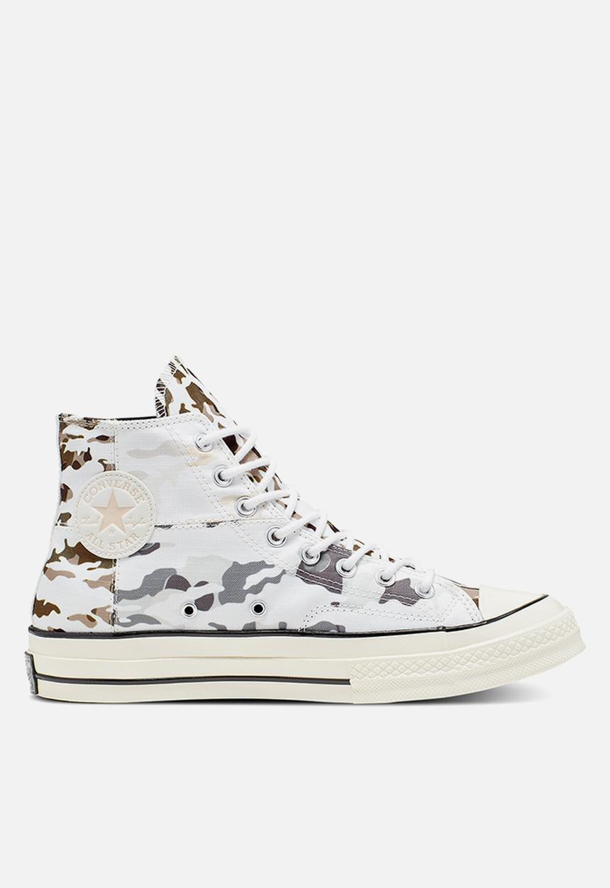 Converse - Chuck 70 blocked camo hoop hunter m hi - white/carbon grey