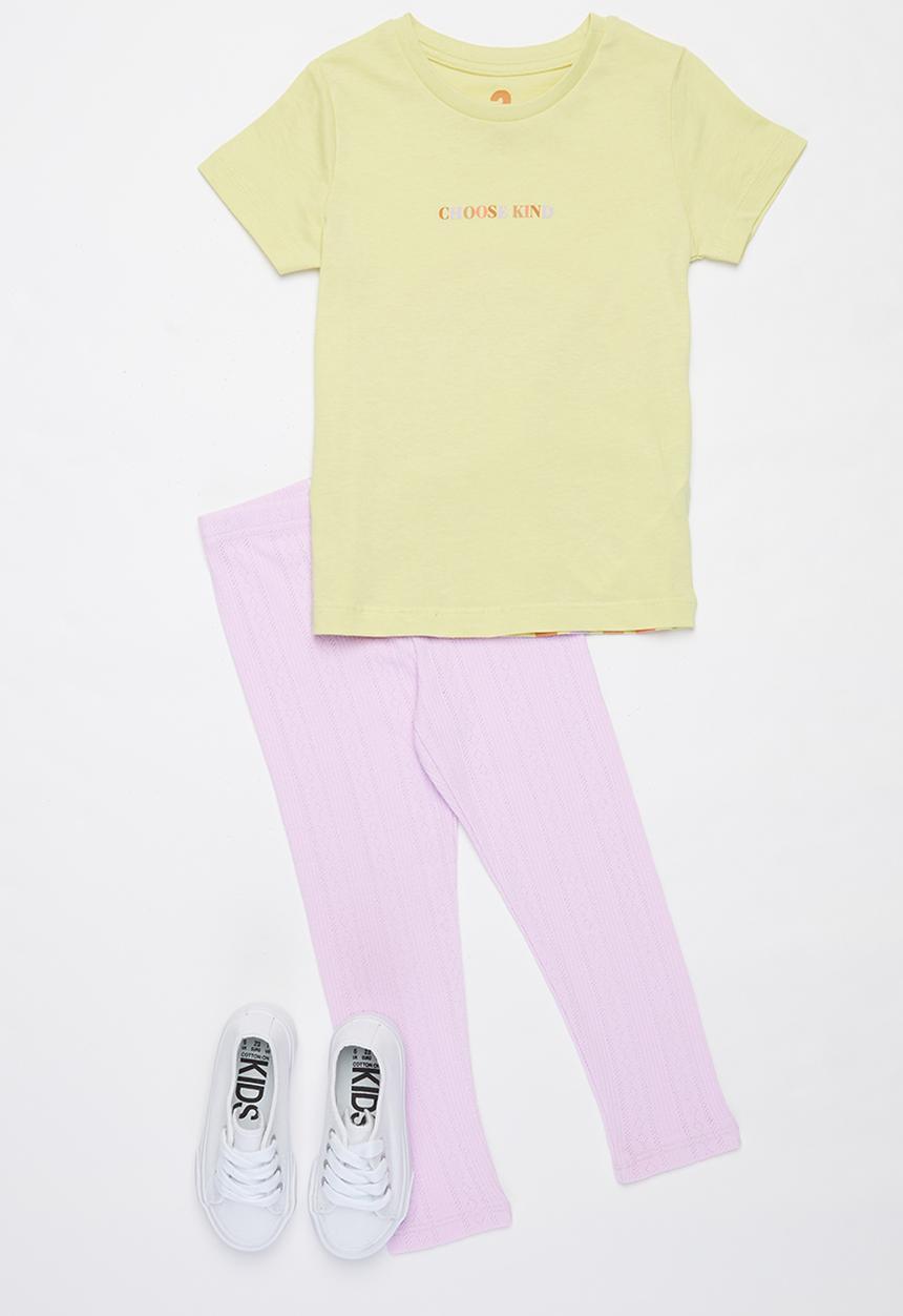 Cotton On - Huggie tights multipack - pink & purple 