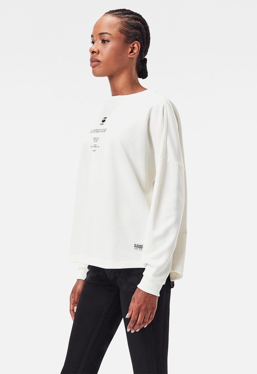 G-STAR - Multi gr relaxed sweat - milk