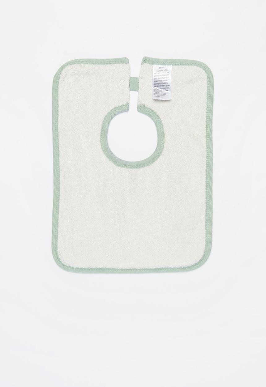 Cotton On - 3 Pack darcey square bib - grey & green 