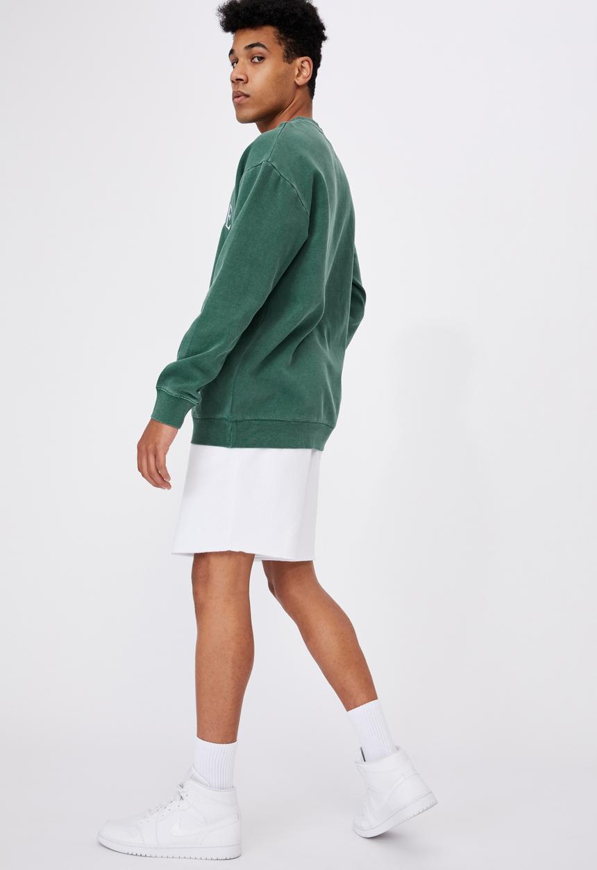 Factorie - Elite oversized crew - washed pine teal/milwaukee