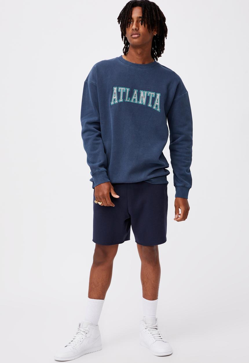 Factorie - Elite oversized crew - washed indigo