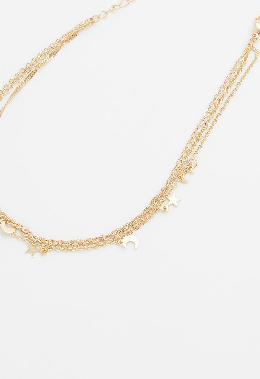Rubi - Holiday charms anklet - gold 