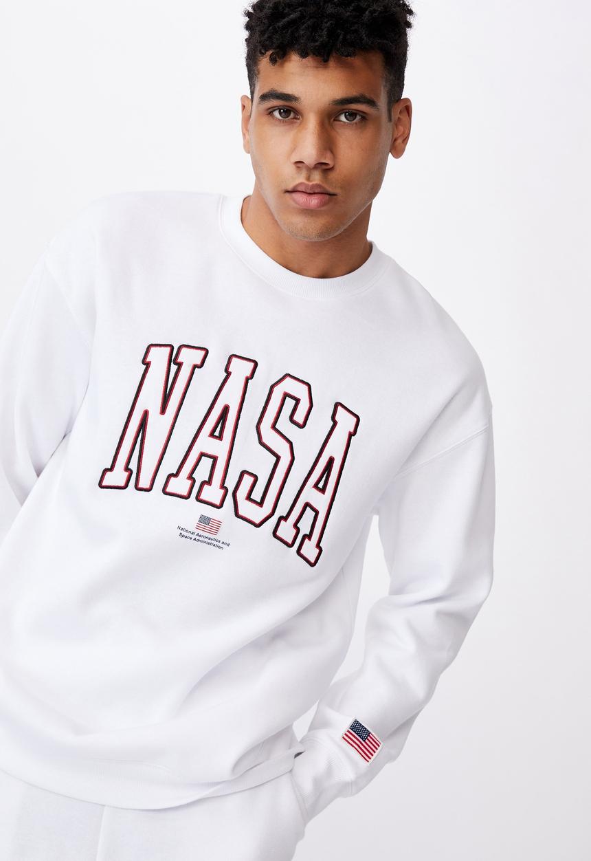 Factorie - Oversized nasa crew - white