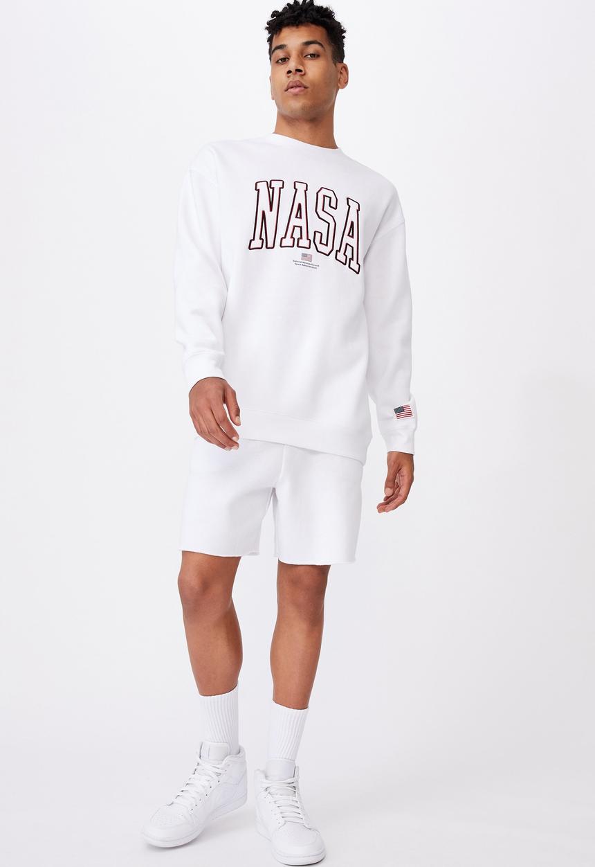 Factorie - Oversized nasa crew - white