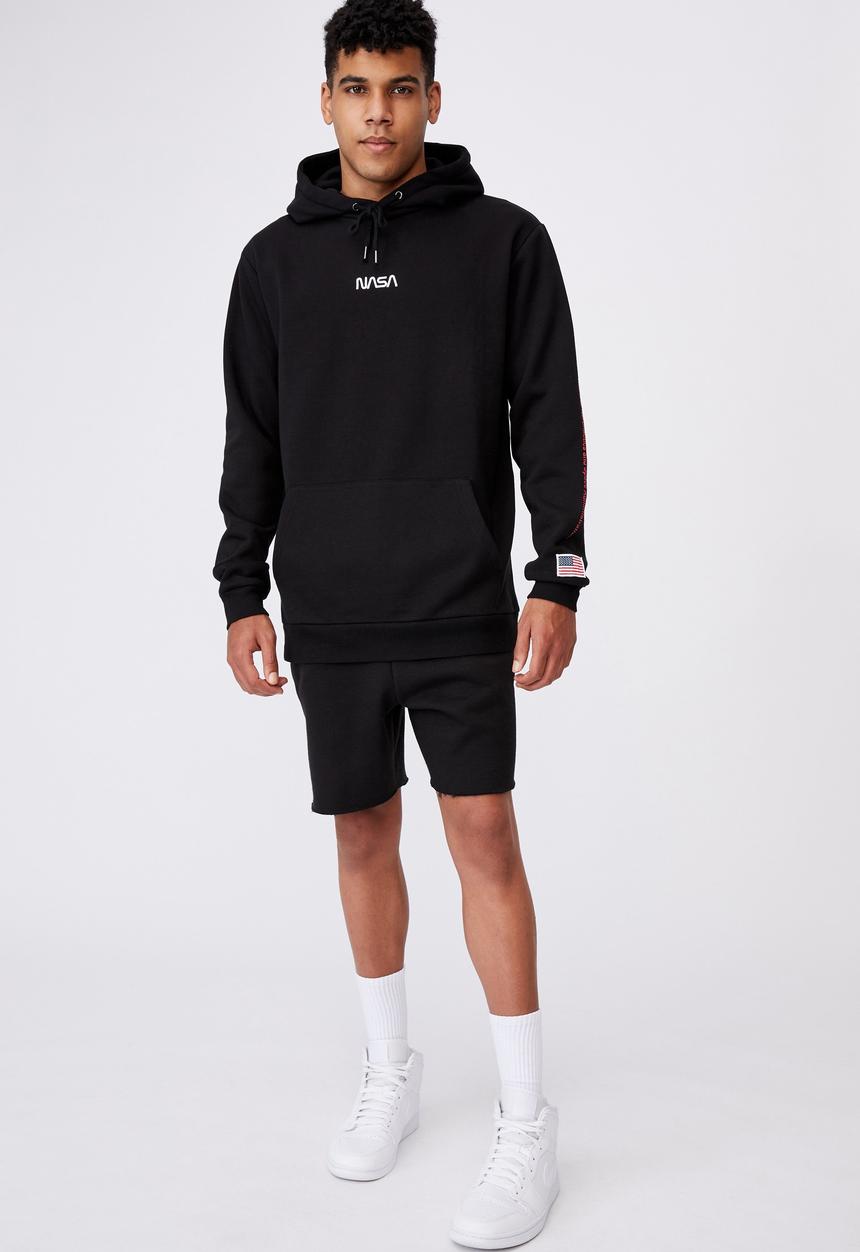 Factorie - Oversized nasa hoodie - black