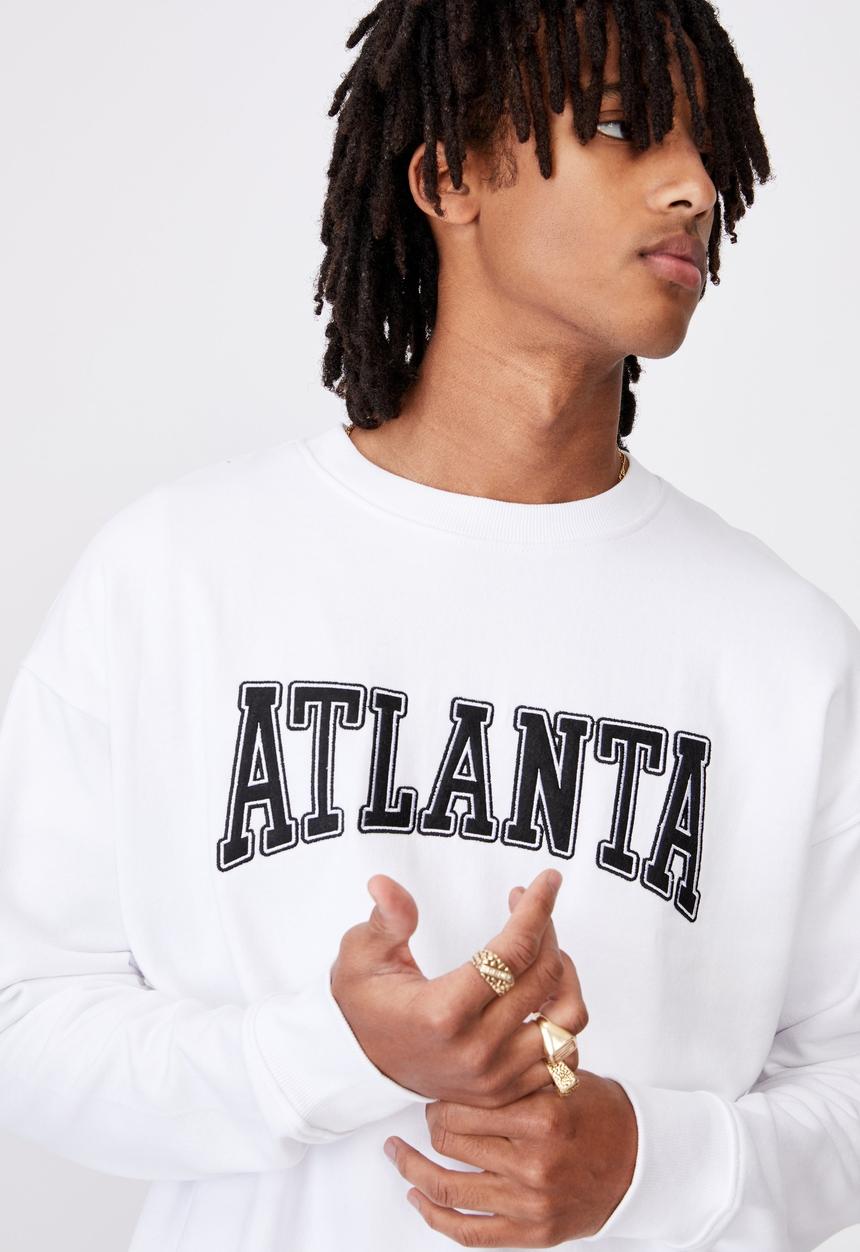 Factorie - Elite oversized crew - white
