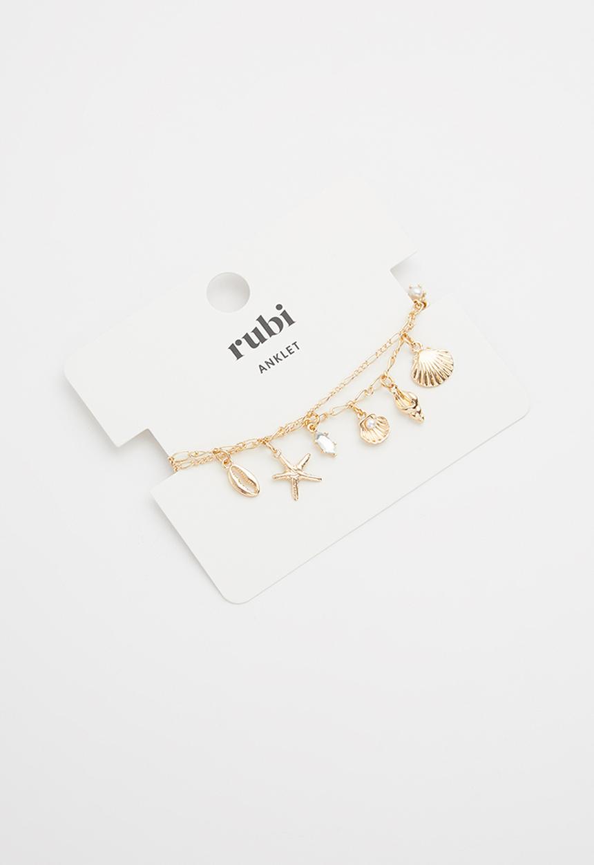 Rubi - Carrie chain anklet - gold