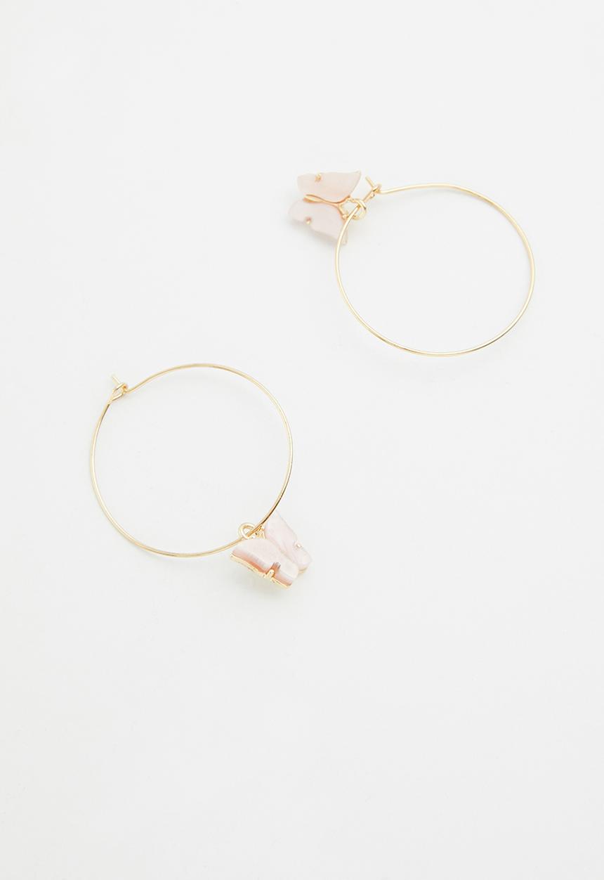 Superbalist - Butterfly charm earrings - gold