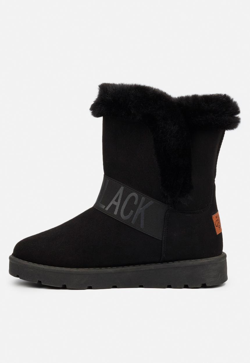 Miss Black - Rae slipper boot - black
