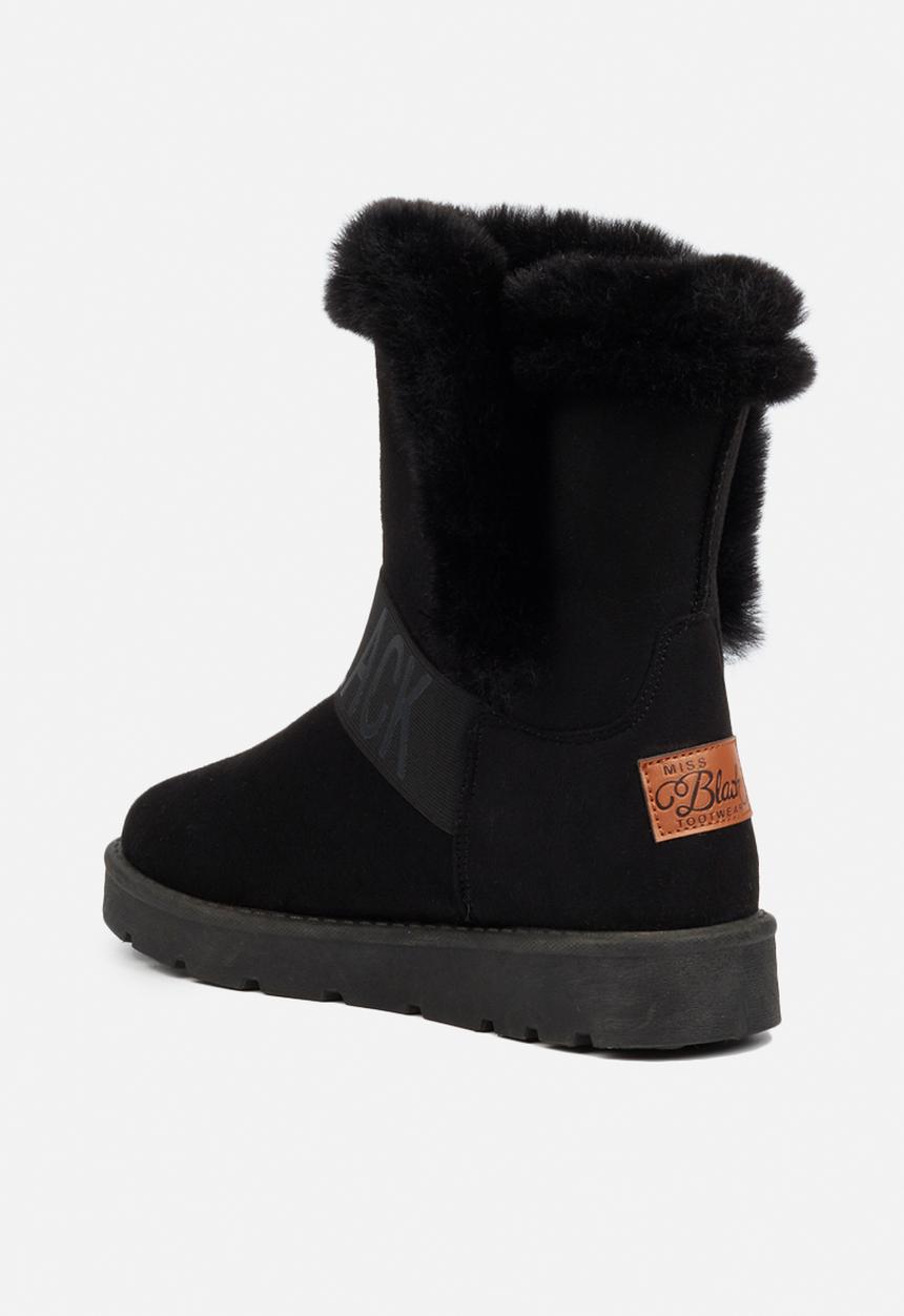 Miss Black - Rae slipper boot - black