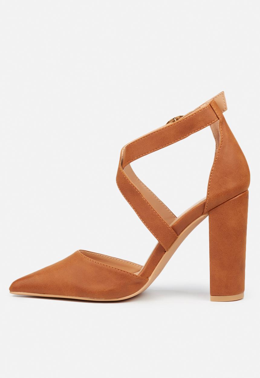 Miss Black - Criss heel - tan