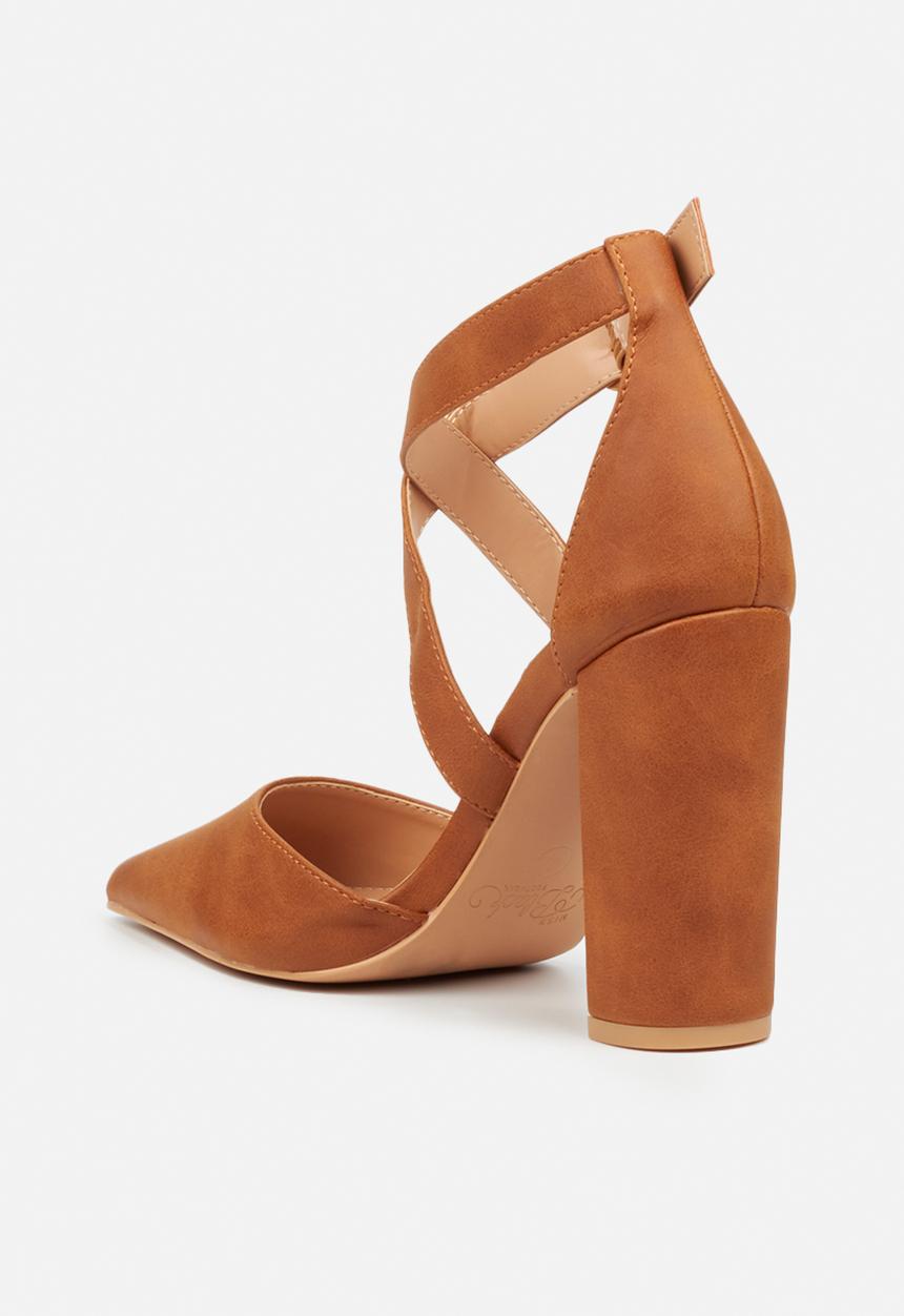 Miss Black - Criss heel - tan