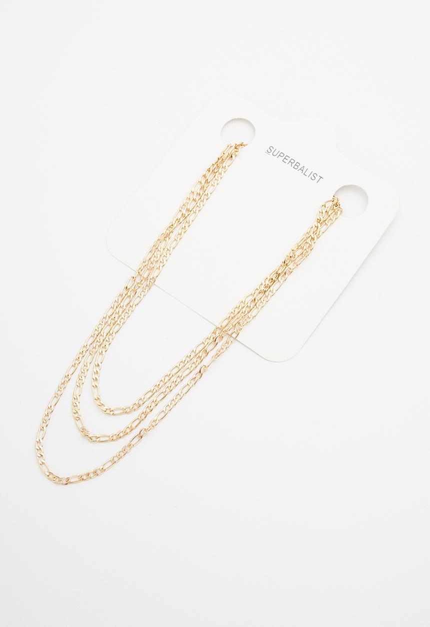 Superbalist - Triple layered necklace-gold