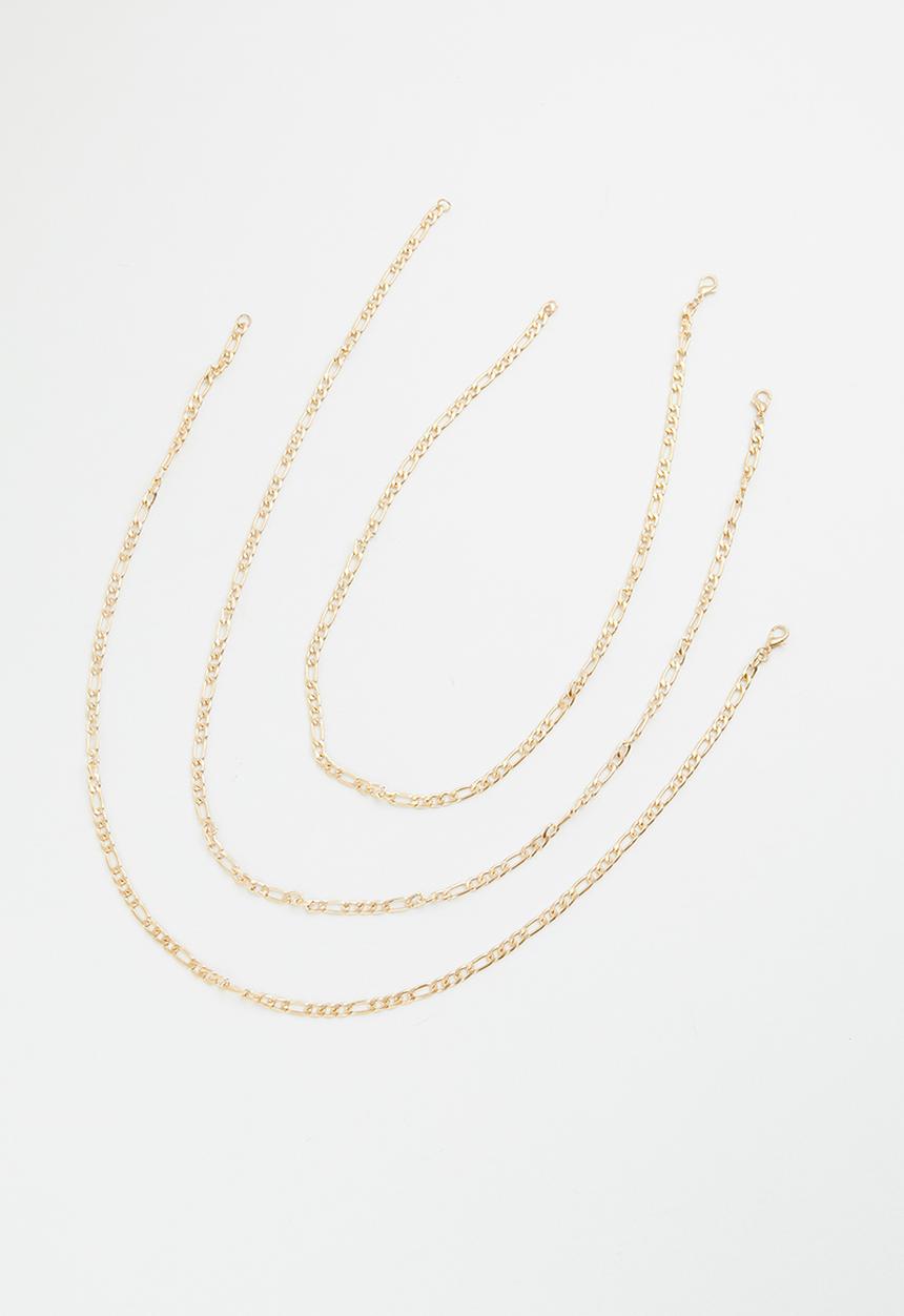 Superbalist - Triple layered necklace-gold