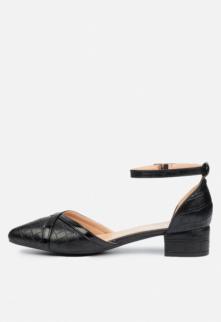 Butterfly Feet - Axis ankle strap heel - black