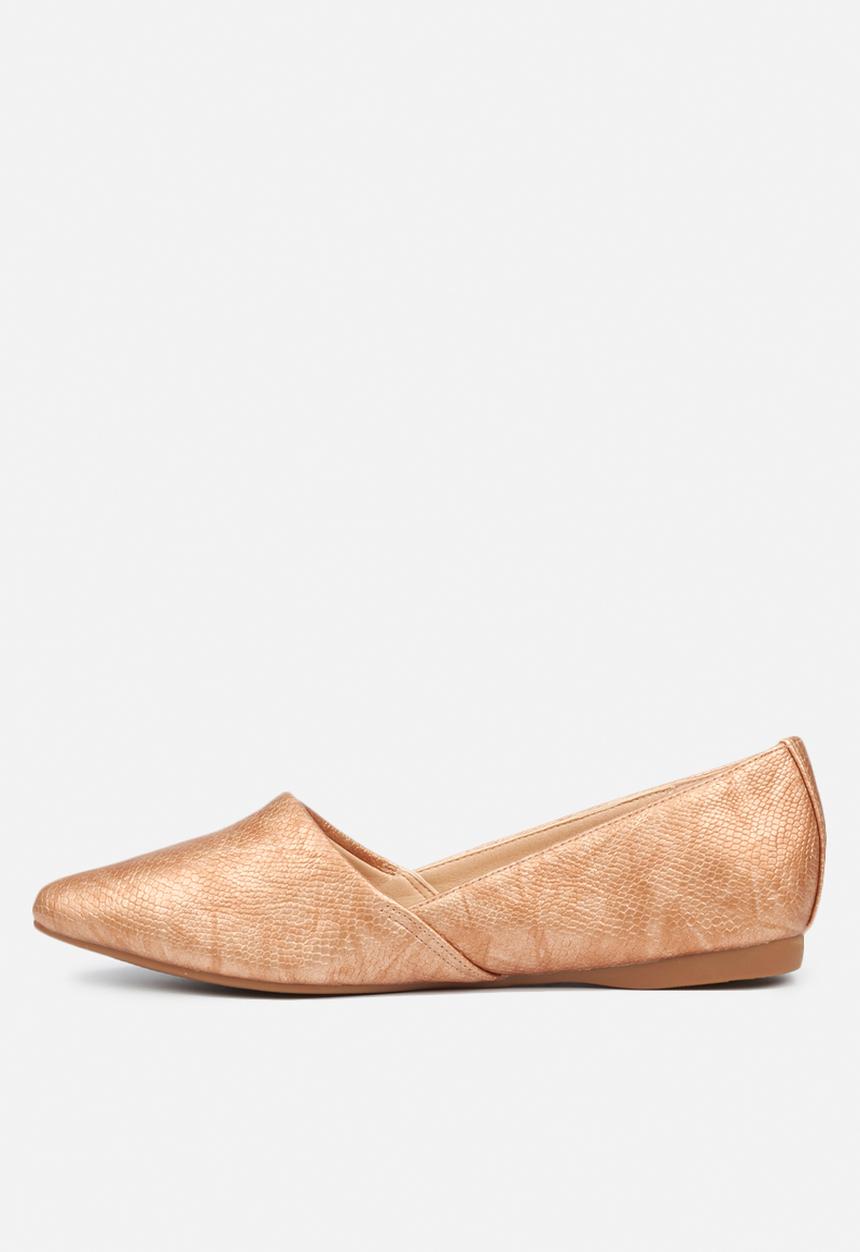 Butterfly Feet - Glimmer pump - rose gold