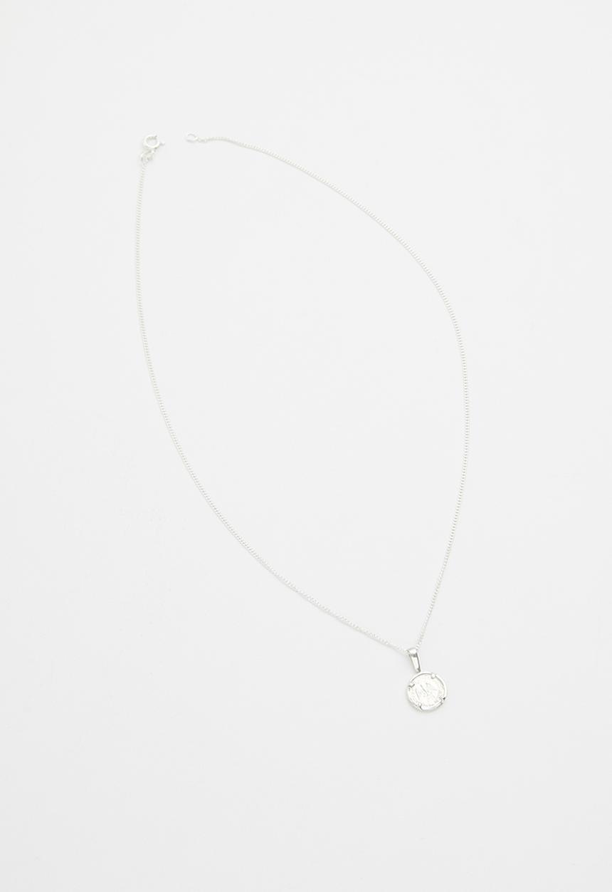 Matter of Fakt - Peso small  pendant necklace - silver