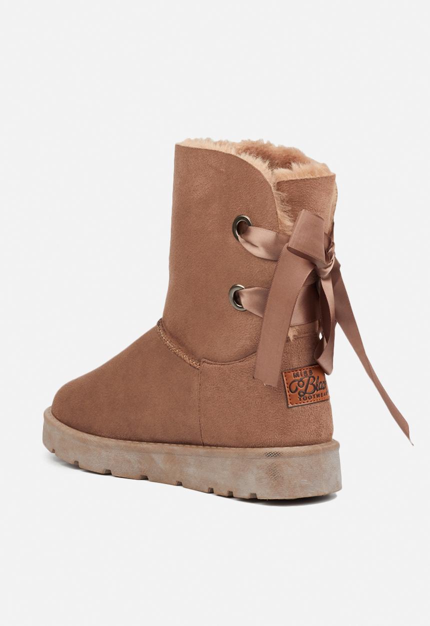 Miss Black - Rae 2 slipper boot - taupe