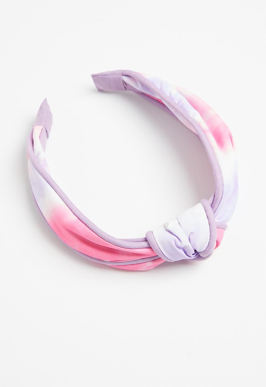 Cotton On - Knotted headband - pink & purple 