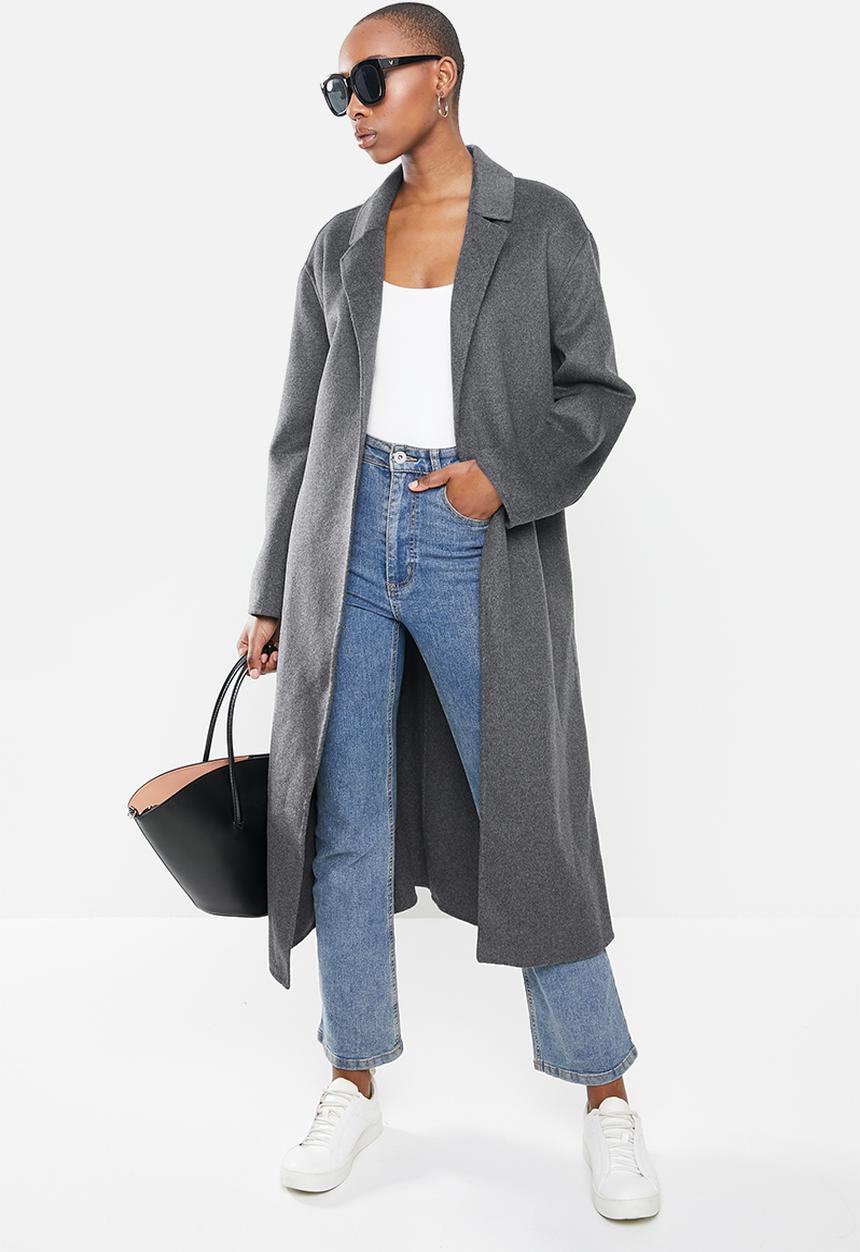 MANGO - Coat batin - grey