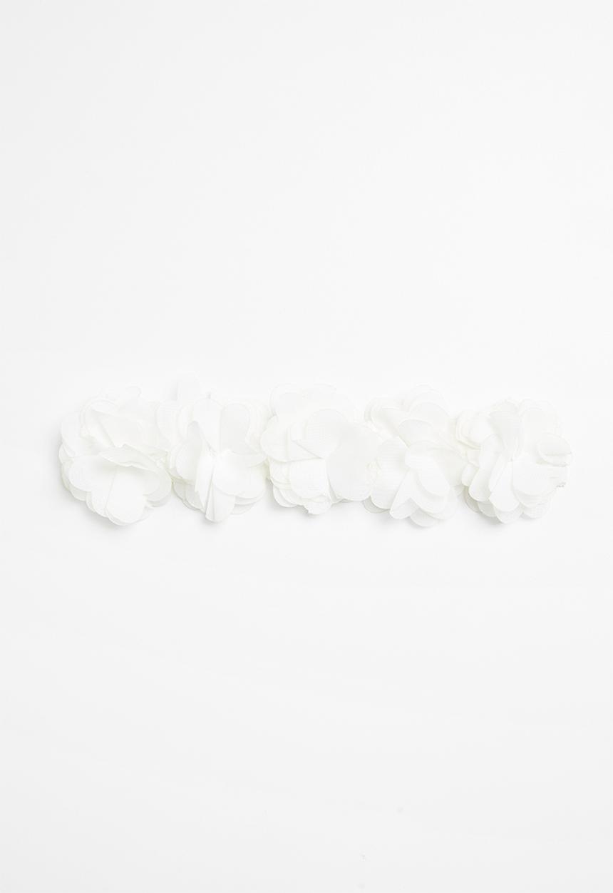Pop Candy - Girls flower headband - white