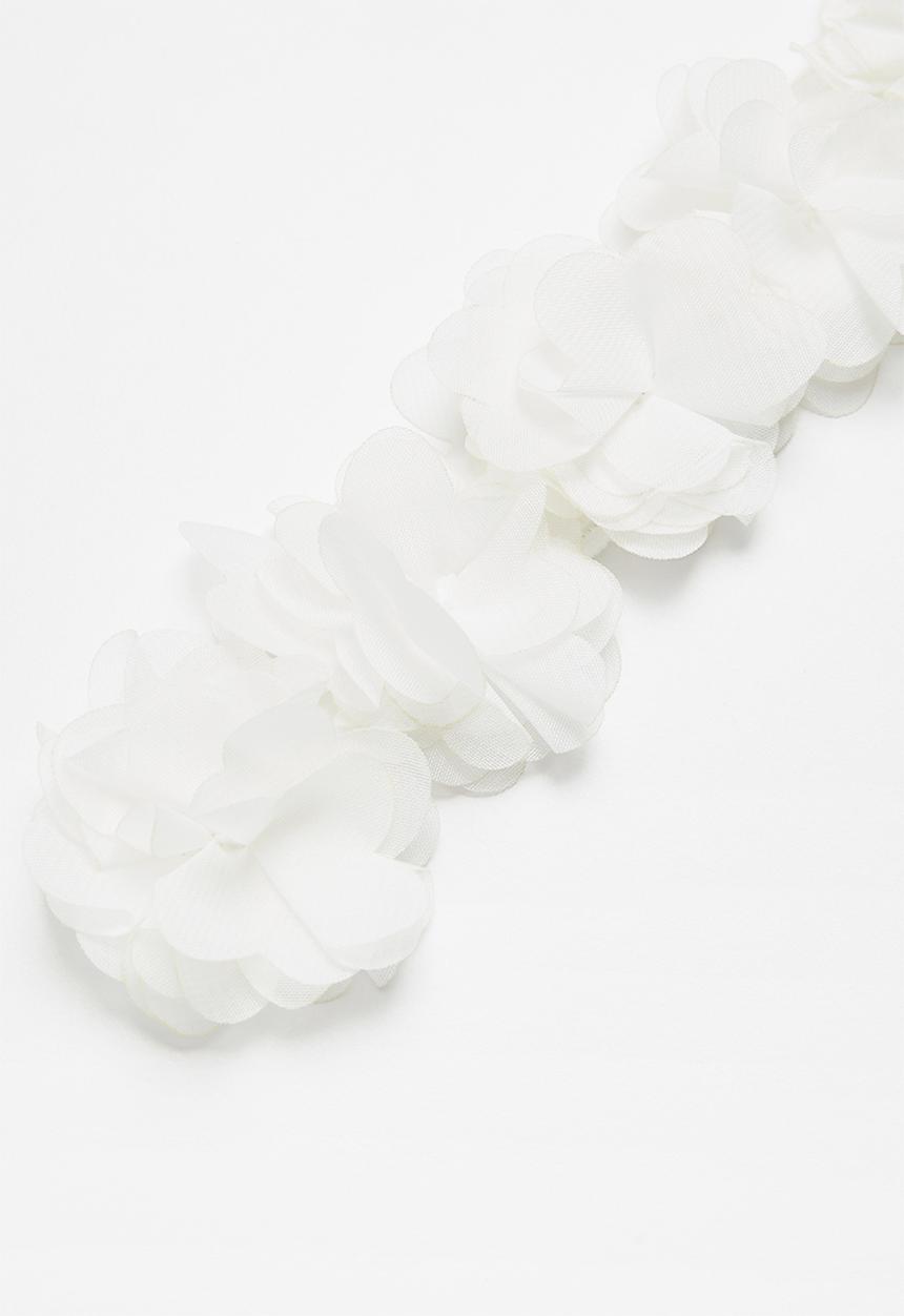 Pop Candy - Girls flower headband - white