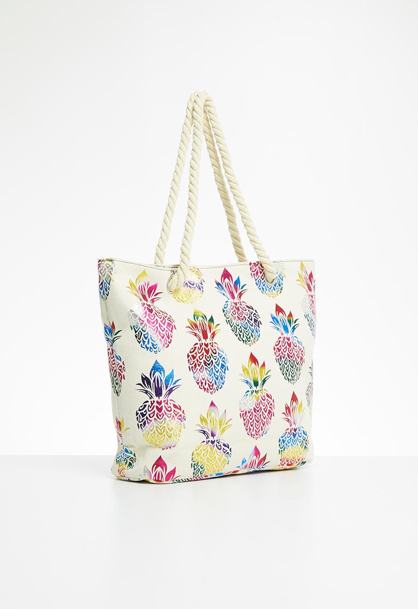 Rebel Republic - Girls pineapple shopper bag - multi