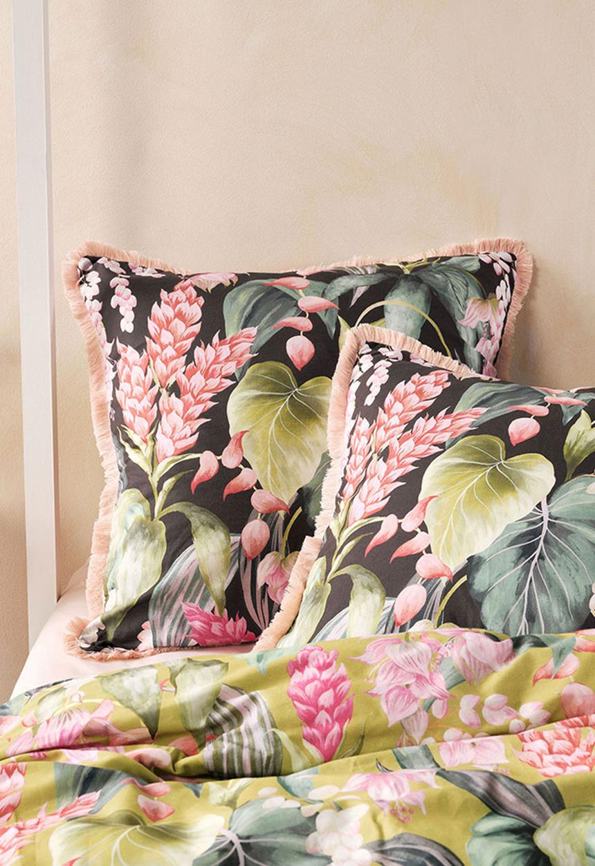 Linen House - Jonie duvet cover set - moss