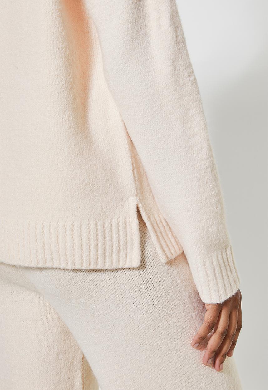 Superbalist - Soft touch funnel neck - oatmeal