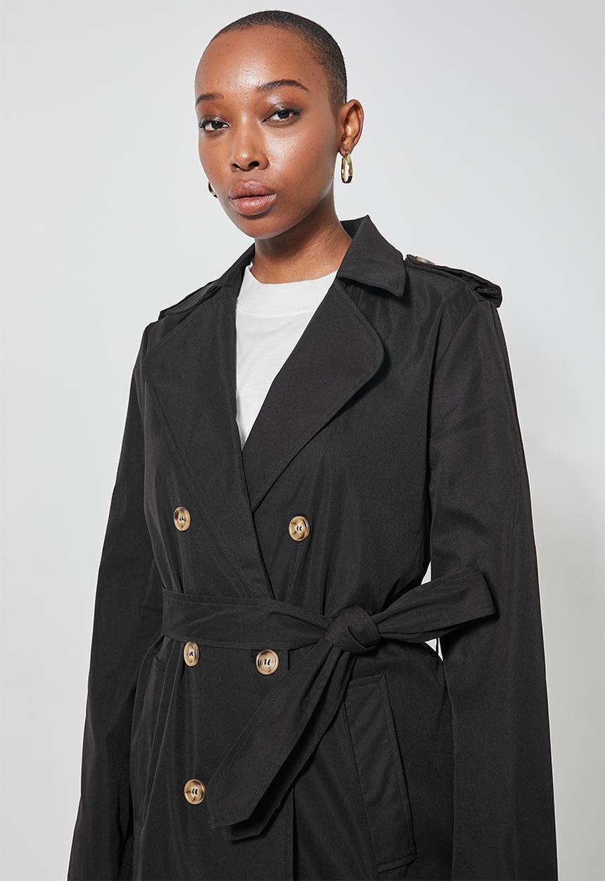 Superbalist - Trench coat - black