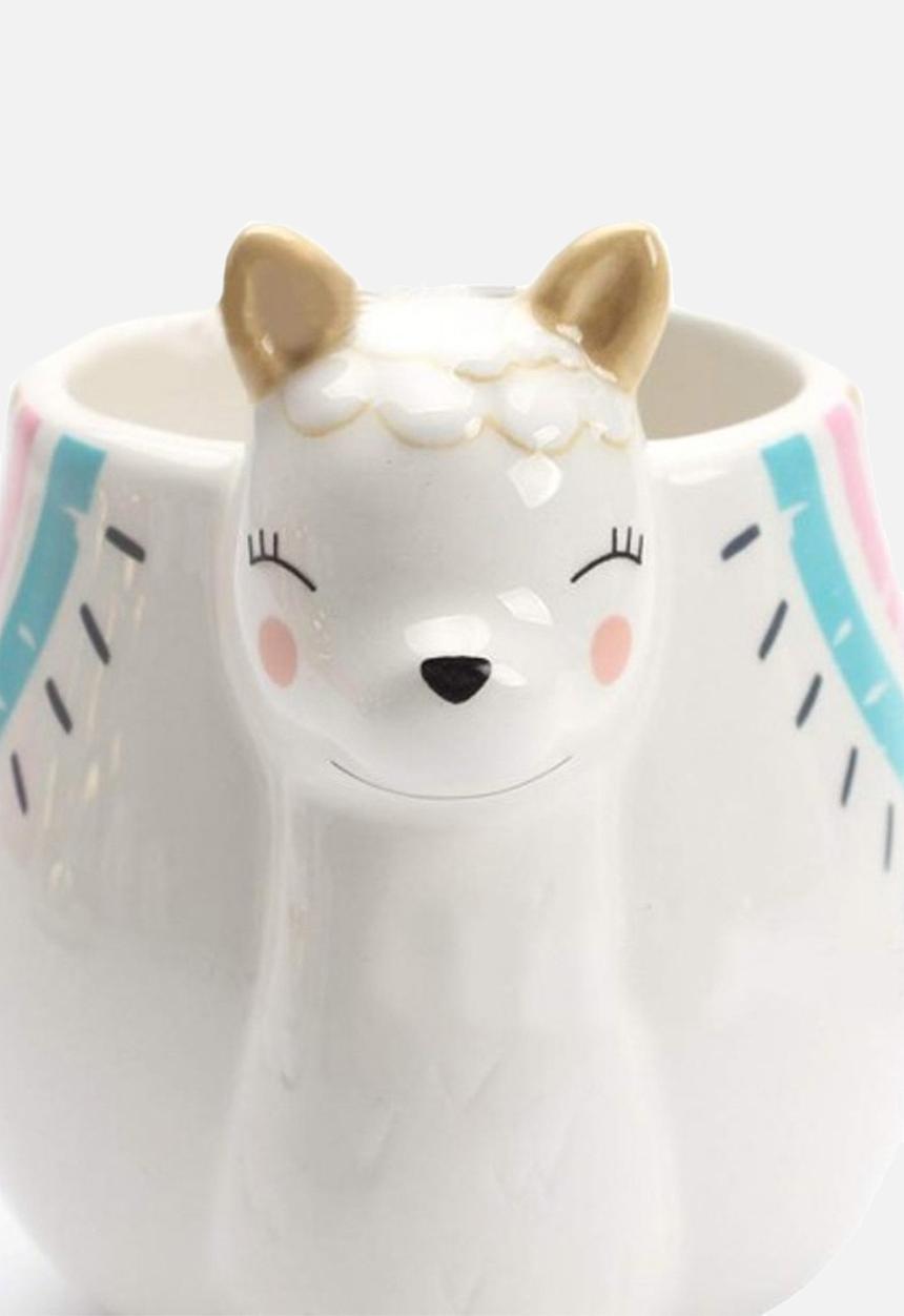 Bespoke & Co. - Short llama mug - white 