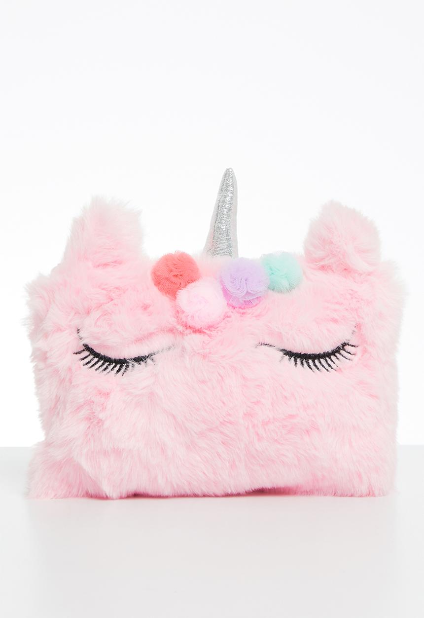Pop Candy - Girls unicorn furry bag - pink