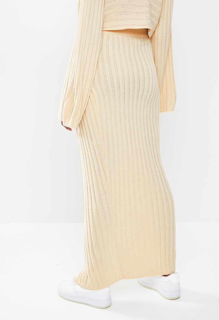 Missguided - Asymmetric midaxi skirt co ord - stone