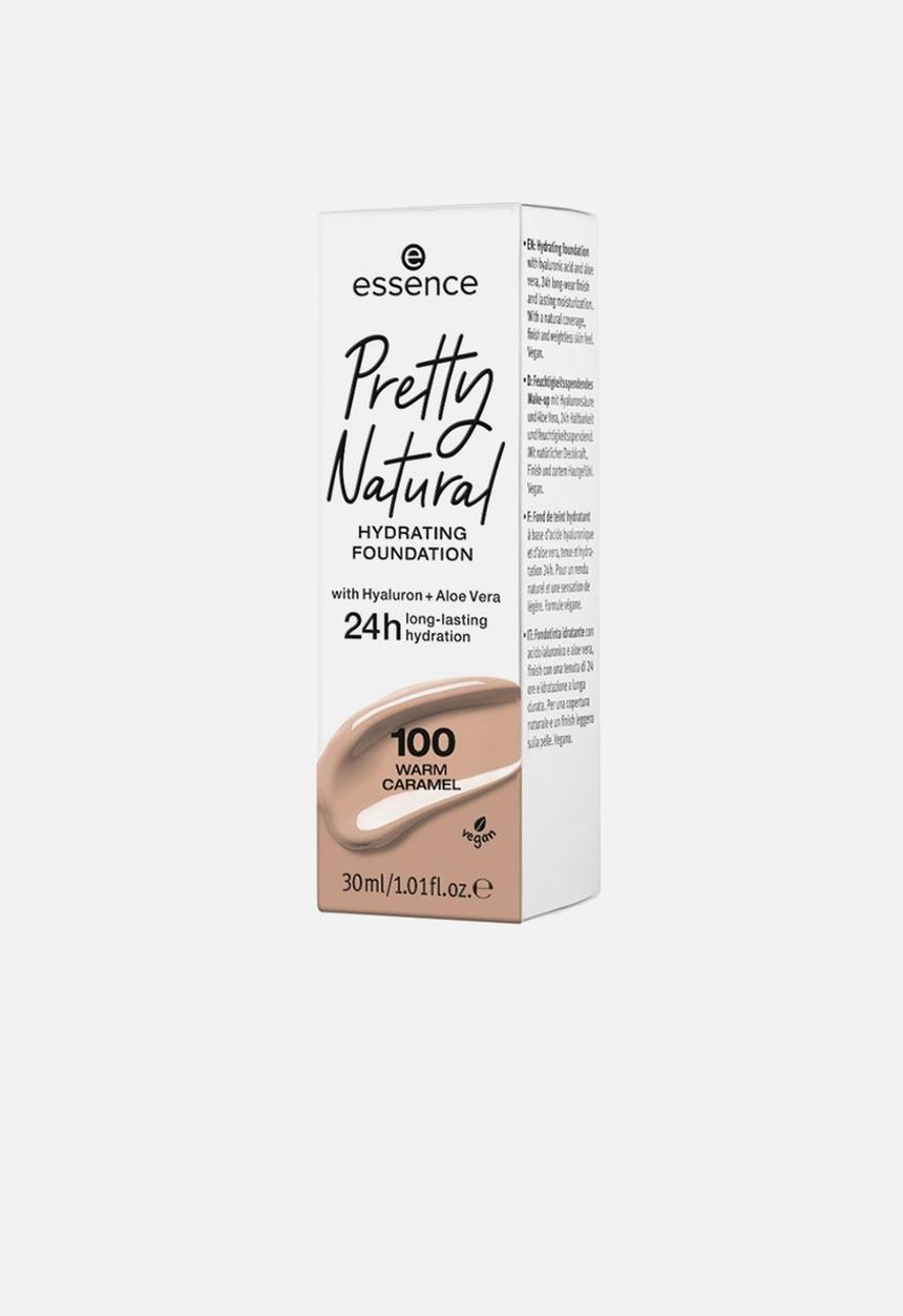 essence - Pretty Natural HYDRATING FOUNDATION - 100 Warm Caramel